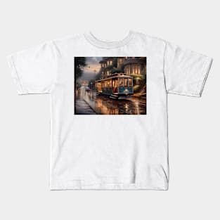 Evening Trolleybus 2 Kids T-Shirt